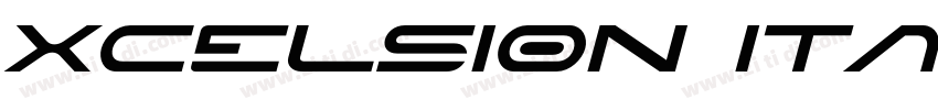 Xcelsion Italic字体转换